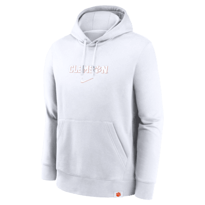 Clemson Tigers Statement Wordmark Lockup Heavyweight Men s Nike College Pullover Hoodie